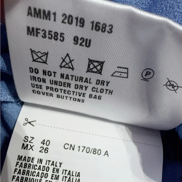 Authentic Miu Miu Blue Dress with White Lace Collar - Picture 6 of 9